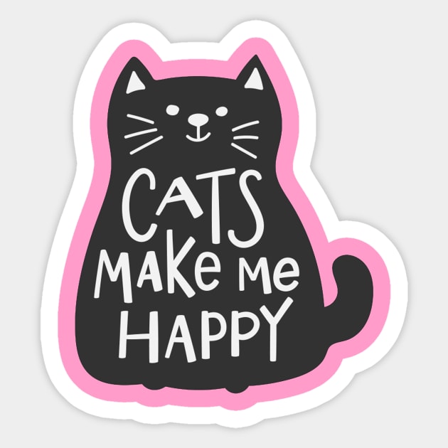 Cute Funny Cat Lover Humor Quote Design Sticker by LazyMice